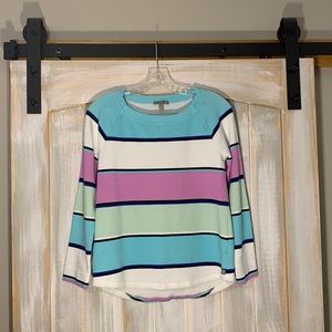 T By Talbots  Color Block Shirt